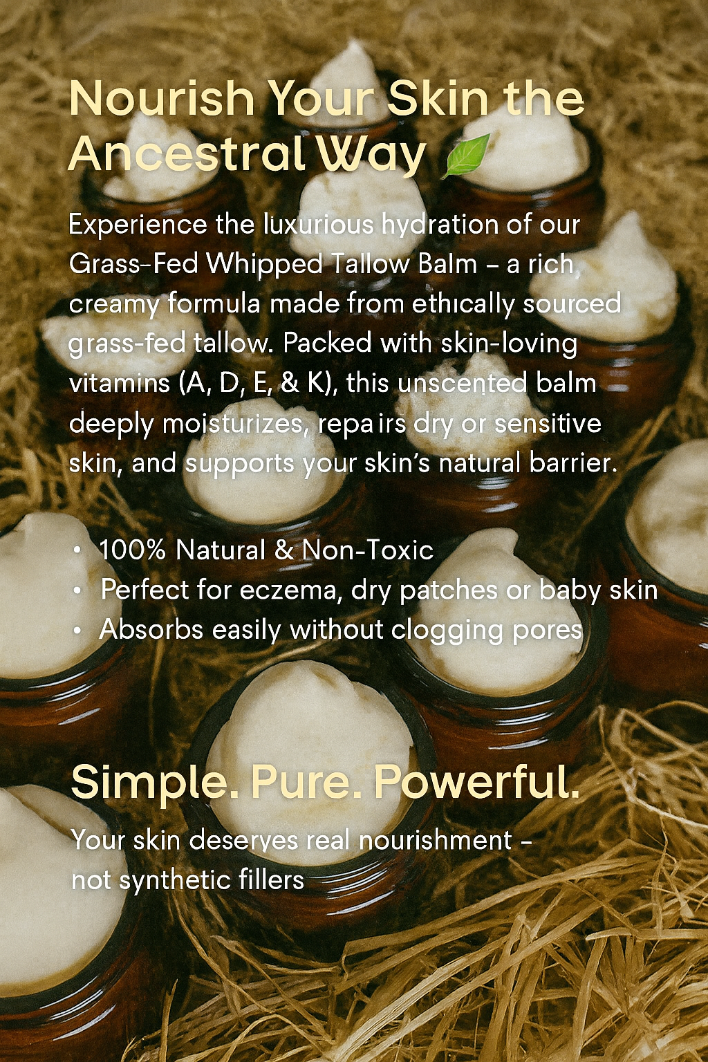 Tallow Sleepy Time Infused with Lavender / Magnesium & Chamomile