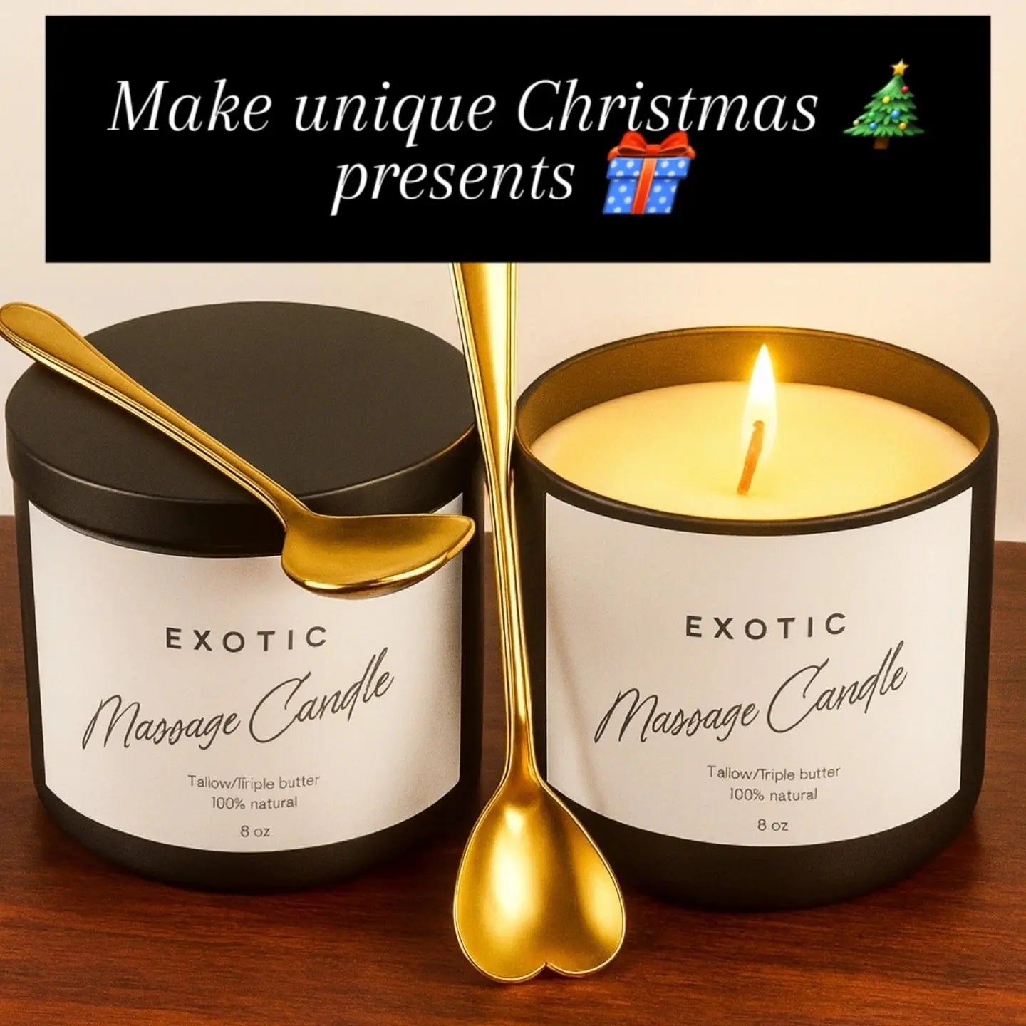 Exotic massage candle