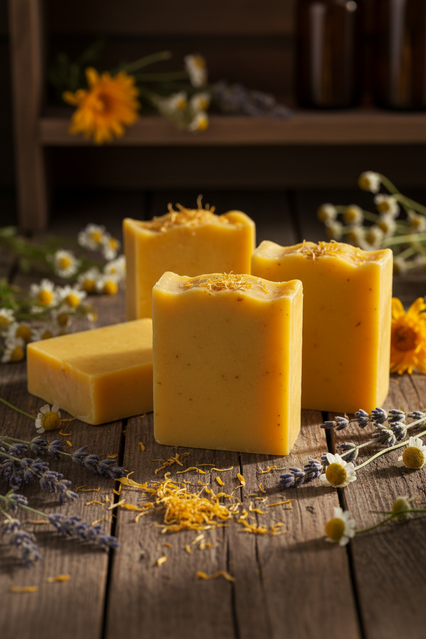 Calendula Soap - Scattered Herbs