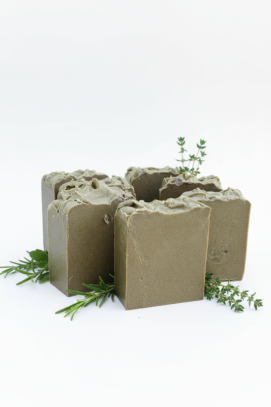 Green Soap - White Background
