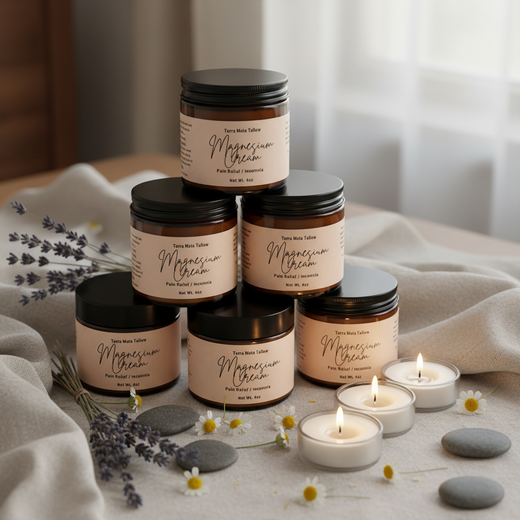 Magnesium Cream - Relaxing Spa Setting