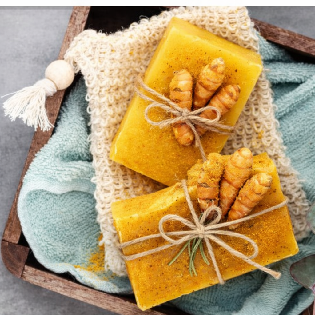 turmeric and grass- fed tallow organic soap