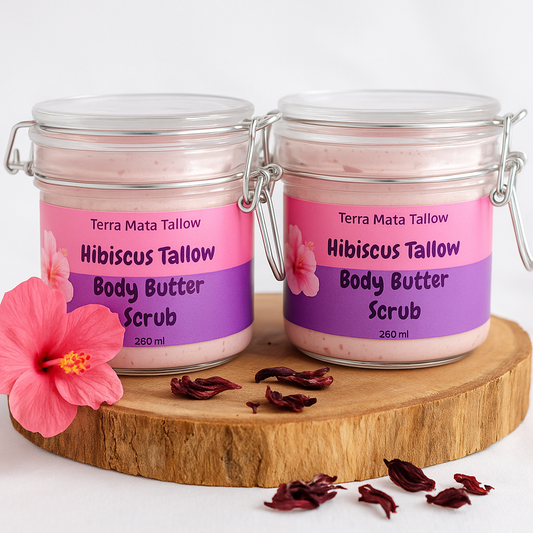 Hibiscus 🌺 Tallow Body Butter Scrub