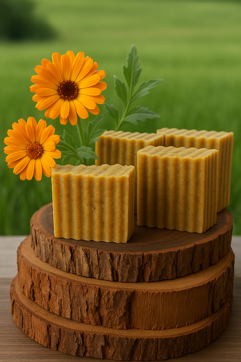 tallow calendula soap- bar