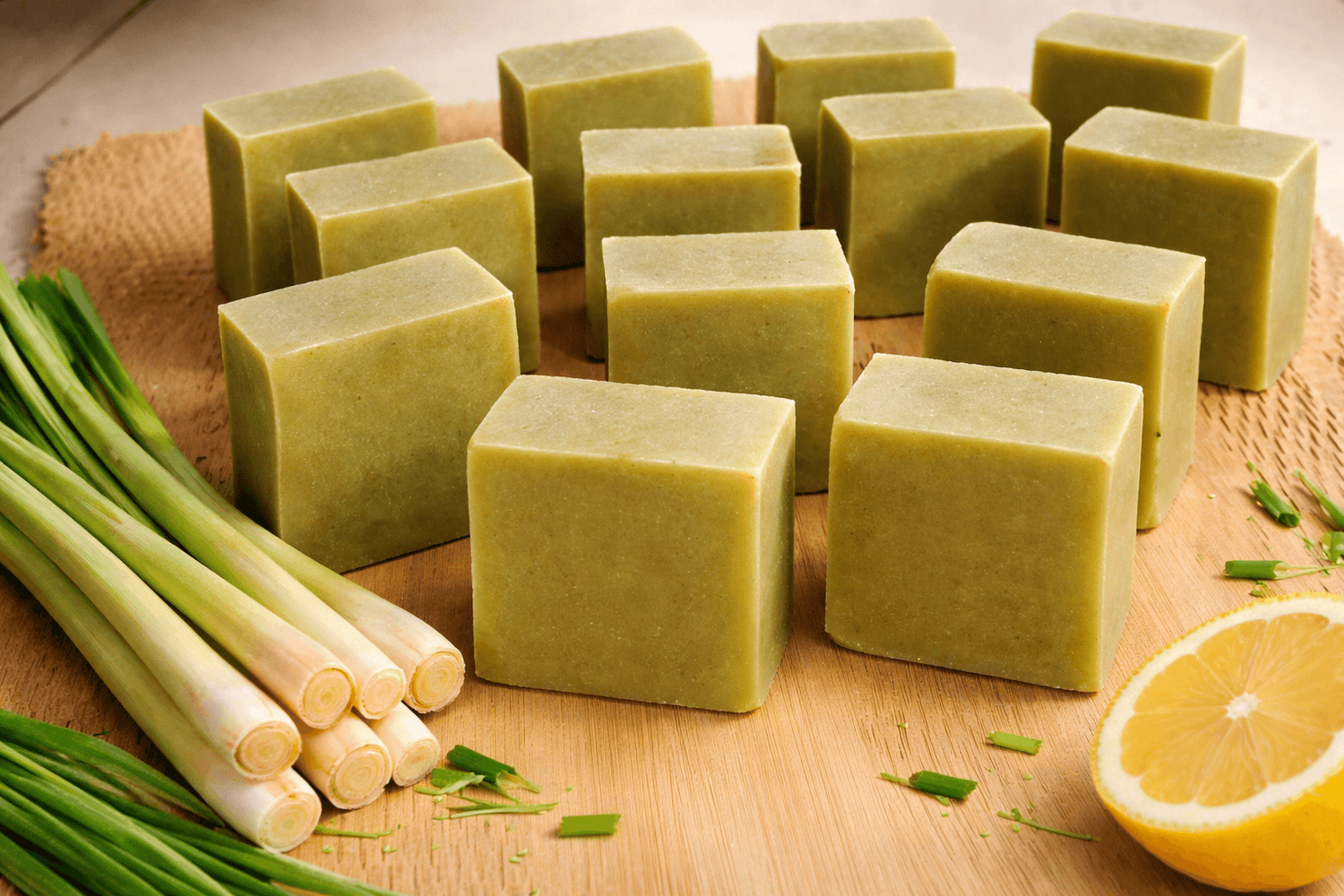 lemongrass tallow soap bar