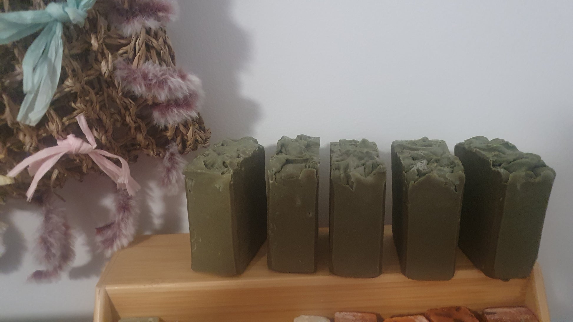 Macha and chlorella detox soap