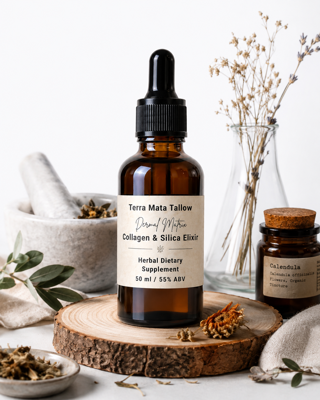 tintures horsetail, gotu kola. nettle