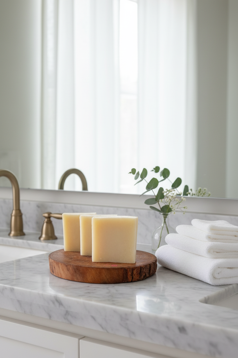 Unscented Tallow Soap – Bathroom Lifestyle